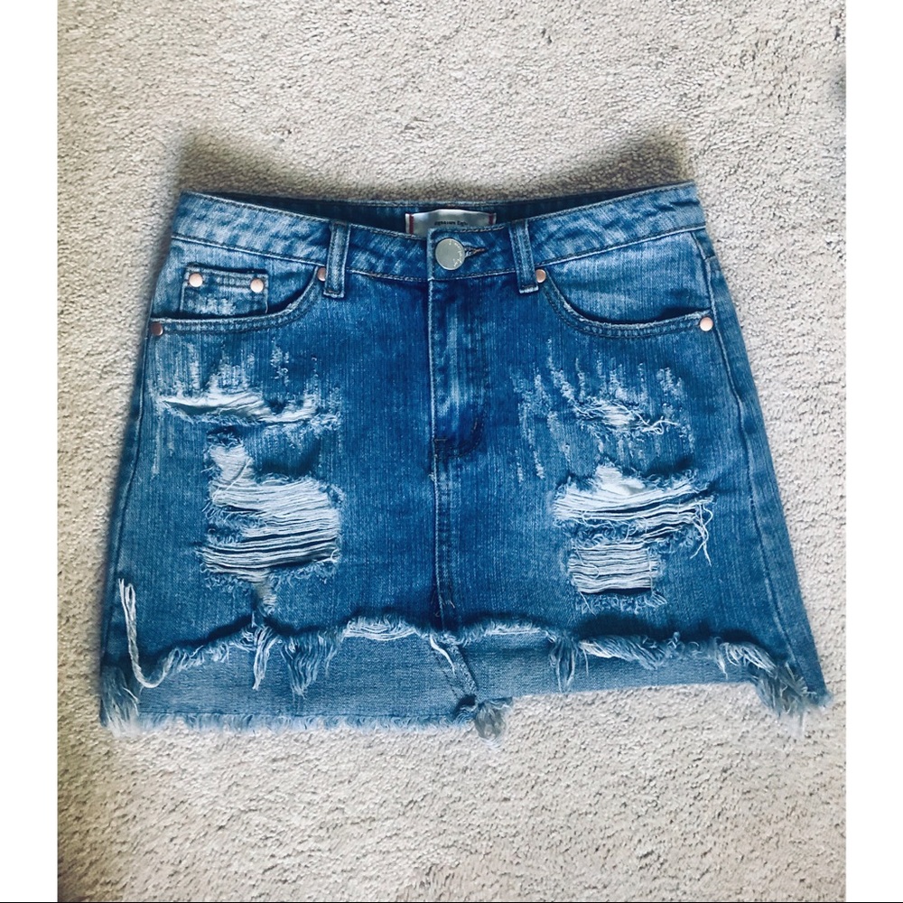 Denim Mini Skirt